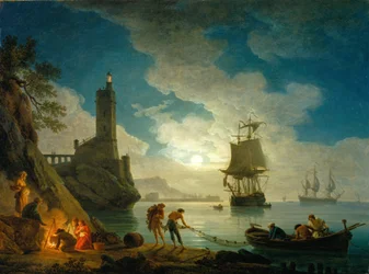 En havn i måneskinn