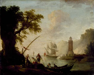 En kystutsikt fra Middelhavet, uten dato