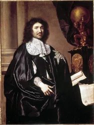 Jean Baptiste (Jean-Baptiste) Colbert (1619-1683), fransk statsmann. Maleri av Claude Lefebvre (1632-1675). Versailles museum
