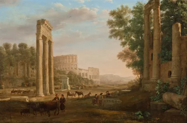 Capriccio med ruinene av Forum Romanum
