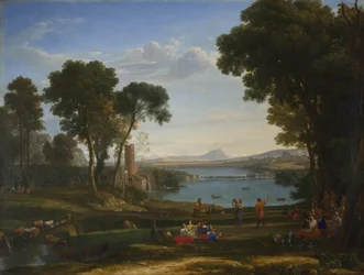 Landskap med Isaks og Rebekkas bryllup, 1648