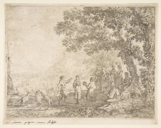 Country Dance Large Plate, ca. 1637.