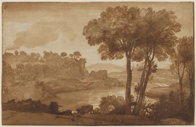 Utsikt over Acqua Acetosa recto, ca. 1645.