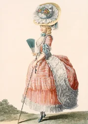 Dame promenadekjole, gravert av Dupin, plate fra 