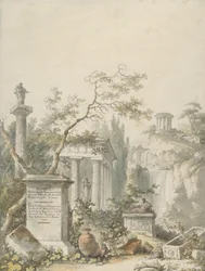 Design for en frontispice, 1782.