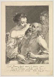 Lot og hans døtre, 1629.