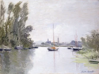 Argenteuil, utsikt over Small Arm of the Seine, 1872