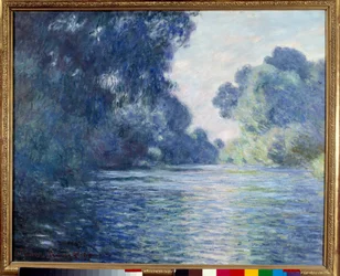 Arm de Seine nær Giverny. Maleri av Claude Monet (1840-1926)