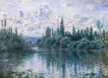 Arm of the Seine nær Vetheuil, ca. 1878 (olje på lerret)