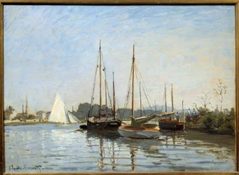 Lystbåter ved Argenteuil Maleri av Claude Monet (1840-1926) 1873 Søn. 0,49x0,65 m Paris, Musee d