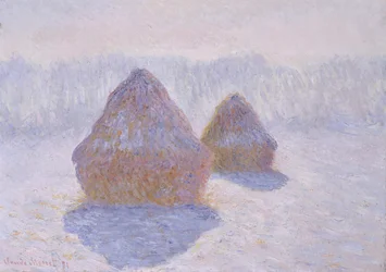 Høystakker (effekt av snø og sol)