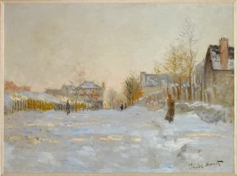 Snø i Argenteuil (olje på lerret)