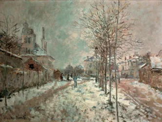 Boulevard de Pontoise i Argenteuil, snø