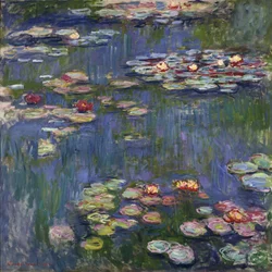 Vannliljene i Giverny - Maleri av Claude Monet (1840-1926)