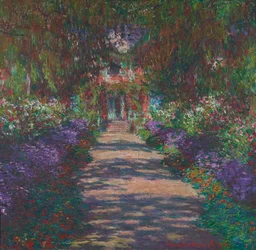 Sti i Monets hage i Giverny, 1902