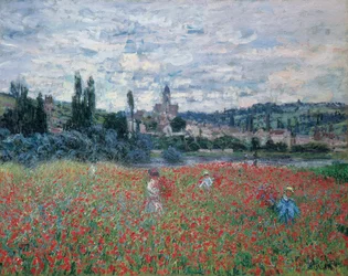 Valmueåkre nær Vétheuil, ca. 1879 (olje på lerret)