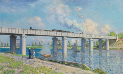 Jernbanebroen ved Argenteuil, 1873