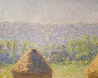 Høystakkene eller Slutten på sommeren, i Giverny, 1891, detalj av 19132