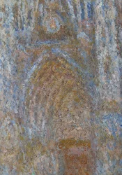Cathedrale de Rouen, portalen sol morgen, blå harmoni Detalj. Maleri av Claude Monet (1840-1926) 1893 Søn. 0,91 x 0,63 m Paris, musee d