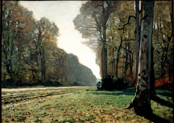 Fortauet i Chailly (Fontainebleau), ca. 1865 (olje på lerret)