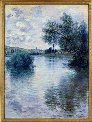 Vetheuil-maleri av Claude Monet (1840-1926) 1879 Søn. 0,8x0,6 m Rouen, musee des Beaux Arts