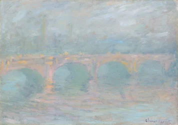 Waterloo Bridge, London, ved solnedgang, 1904