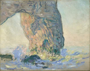 Bølger ved Manneporte, rundt 1885 (olje på lerret)