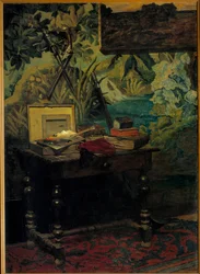 Verkstedhjørne Maleri av Claude Monet