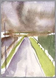 Storm på vei, 1995 (akvarell)