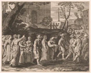 Bryllupsprosesjonen, tavle 15 fra Pastorales