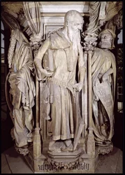 The Well of Moses, detalj av Jesaja fra den sekskantede sokkelen, 1395-1404 stein