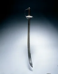 Jaktsverd, ca. 1630 (stål og tre)