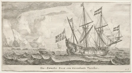 Ulike skip og utsikter over Amsterdam (Verscheÿde Schepen en Gesichten van Amstelredam), del II: Den svarte bjørnen, en grønlandsk hvalfanger