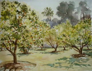 Mamounia, Appelsinlunder, 2000 (akvarell)