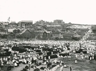 Markedsplassen, Antananarivo, Madagaskar, 1895.