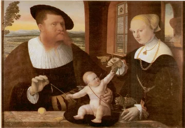 Dobbeltportrett av Justinian von Holzhausen og hans kone Anna, født Fürstenberg