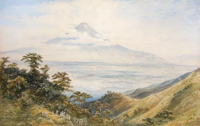 Fujiyama fra Otomi Toge Pass, Japan