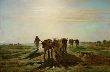 Kveg på vei til jobb, morgen. 1855 …