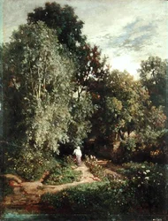 Path in a Small Wood, tidlig på 1860-tallet (olje på lerret)