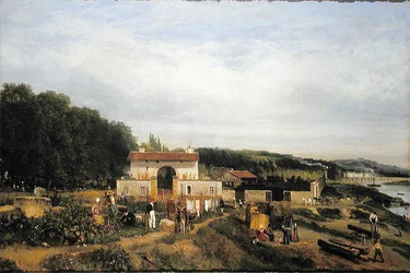 Inngang til landsbyen Sevres, 1834