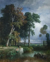 Fiskerne, ca. 1850 (olje på lerret)