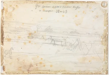 Krigsleirscene (verso)