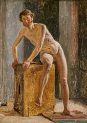 En mannlig modell i Eckersbergs studio