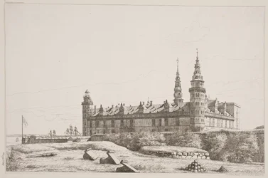 Engelsk: Kronborg sett fra nordvestsiden
