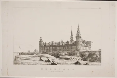 Engelsk: Kronborg sett fra nordvestsiden