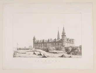 Engelsk: Kronborg sett fra nordvestsiden