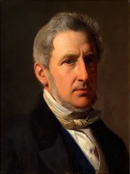 Dansk: Portrett av væpneren Alfred Hage (1803–1872)