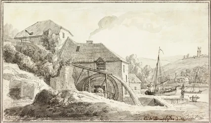 Ford Mill (blekk og akvarell på papir)