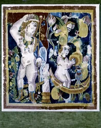 Koptisk kunst: Dionysos, ca. 395–641 (billedvev)