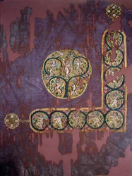 Koptisk kunst: Hanging with Harvest Love (4. århundre e.Kr.), Paris, Musee Du Louvre